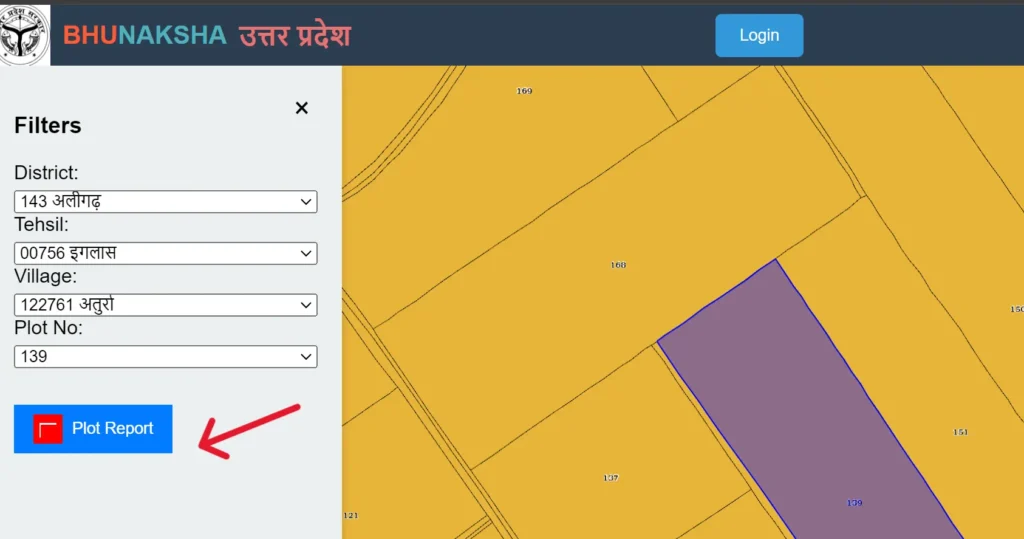 Check Uttar Pradesh Bhu Naksha Plot Report